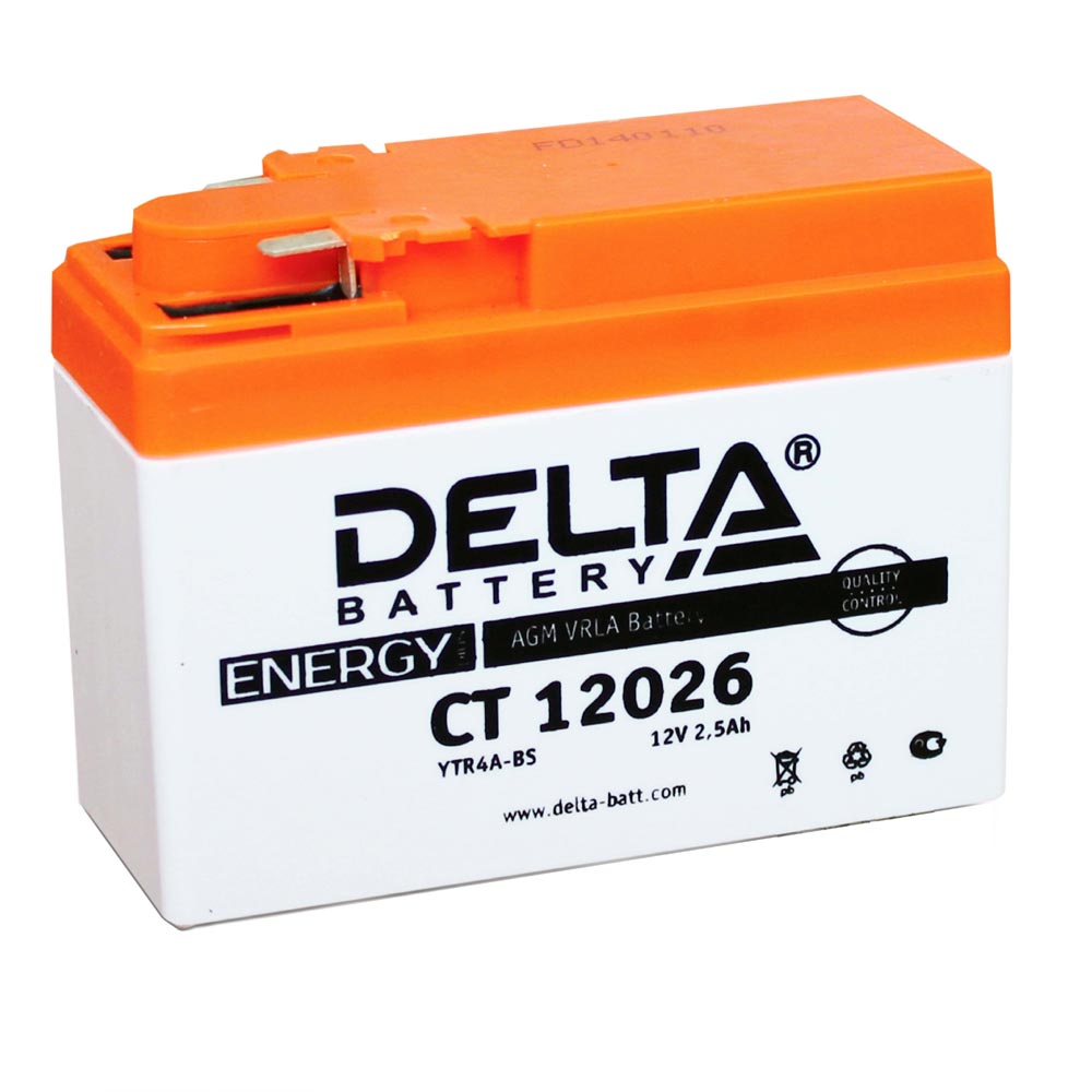 батарея Delta CT CT 12026 (YTR4А-BS) (CT 12026)                                   2.5ah 12V - купить в Нижнем Новгороде